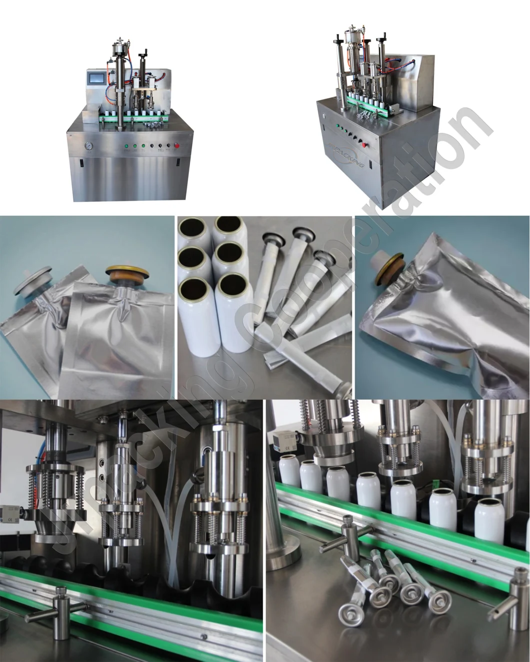 High Quality Semi-Automatic Bov Self Defense Aerosol Filling Machine with PLC Control